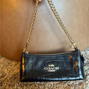 Black coach shoulder bag